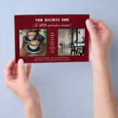 Modern Red back in reclamebrochure voor bedrijven Flyer (Hand)