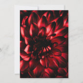 Modern Red Black Floral High Tea Vrijgezellenfeest Kaart (Achterkant)