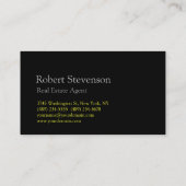 Modern Red Black Geel Visitekaartje (Achterkant)