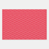 Modern Red Black White Japanse golf Inpakpapier Vel (Voorkant)