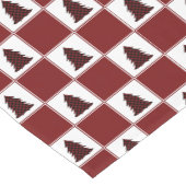 Modern Red Buffalo met kerstboomstructuur Korte Tafelloper (Hoek)