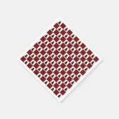 Modern Red Buffalo met kerstboomstructuur Servet (Hoek)