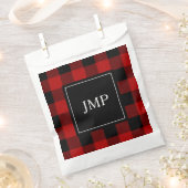 Modern Red Buffalo Pset | Persoonlijk Initiaal Bedankzakje (Geknipt)