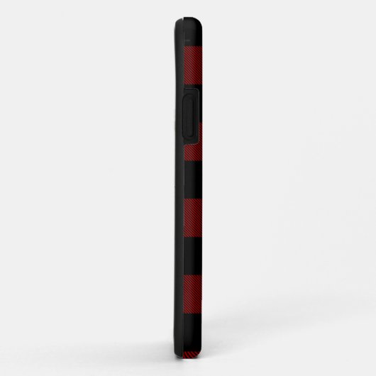 Modern Red Buffalo Pset | Persoonlijk Initiaal Case-Mate iPhone Case (Achterkant/rechts)