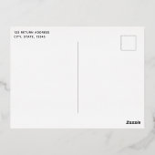 Modern Red Business Gold Foil Holiday Post Kaart (Achterkant)