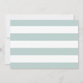 Modern Red Candy Cane Stripes Holiday Open House Kaart (Achterkant)