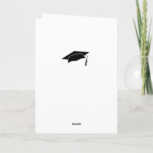 Modern Red Congrats Afstuderen Afstuderen-fotokaar Kaart (Achterkant)