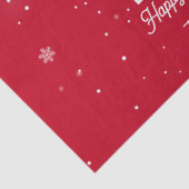 Modern Red Curved Graffiti Merry Christmas Photos  Tissuepapier (Detail)