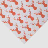 Modern Red Deer Head Silhouettes Tissuepapier (Detail)