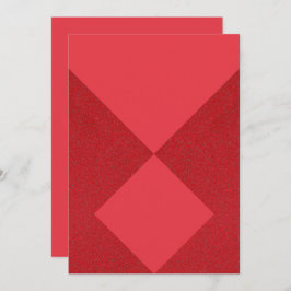 Modern Red Diamond Flat Invitation –  Save The Date