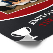 Modern Red Employee van het Afbeelding van de maan Poster (Hoek)