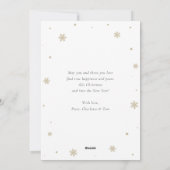 Modern Red Family Foto Merry kerstkaarten Feestdagenkaart (Achterkant)