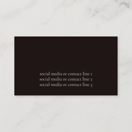 Modern Red Floral Visitekaartje (Achterkant)