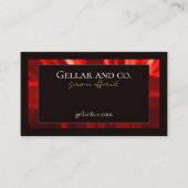 Modern Red Floral Visitekaartje (Voorkant)