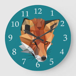 Modern Red Fox Grote Klok