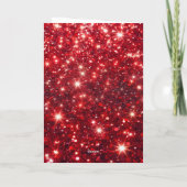 Modern Red & Gold Glitter Photo Name 16th Birthday Kaart (Achterkant)