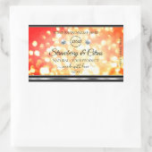 Modern Red Gold Glitter Product Labels juwelen Log (Tas)