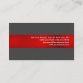 Modern Red Gray Professional indrukwekkend tiendy Visitekaartje (Achterkant)