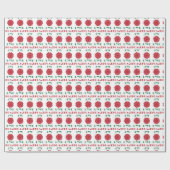 Modern Red, Green and White Love, Peace, Joy text Cadeaupapier (Vlak)