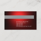 Modern Red Grey Consultant Visitekaartje (Achterkant)