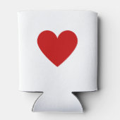 Modern Red Heart Simple Love Minimalist Classic Blikjeskoeler (Achterkant)