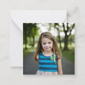 Modern Red Heart Valentijnse Classroom-fotokaart Notitiekaartje (Achterkant)