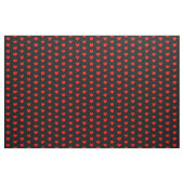 Modern Red Hearts op Black Valentijn Pattern Stof (Fat Quarter)