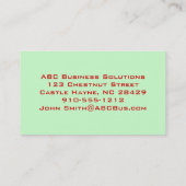 Modern Red India Paisley Visitekaartjes (Achterkant)