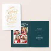 Modern Red JOYFUL Red Berry Greenery Foto Folie Kaarten (Display)