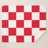 Modern Red Kroatische controleurs Sherpa Deken (Voorkant (horizontaal))