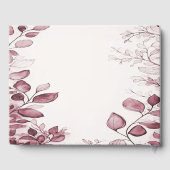 Modern Red Leaves Gastenboek (Achterkant)