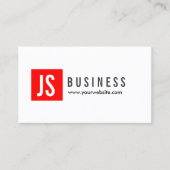 Modern Red Logo Video Editor Visitekaartje (Voorkant)