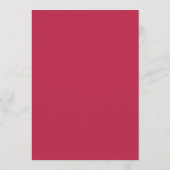 Modern Red Magenta Simple Kaart (Achterkant)