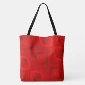 Modern Red Monogrammed Canvas tas (Achterkant)
