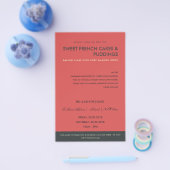 MODERN RED NAVY PHOTO TEMPLATE CLASSES WORKSHOP FLYER (Enkel)