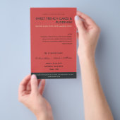 MODERN RED NAVY PHOTO TEMPLATE CLASSES WORKSHOP FLYER (Hand)