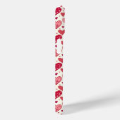 Modern Red & Pink Hearts Pattern Case-Mate iPhone Case (Achterkant / Rechts)