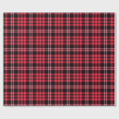 Modern Red Plaid Pattern Cadeaupapier (Vlak)