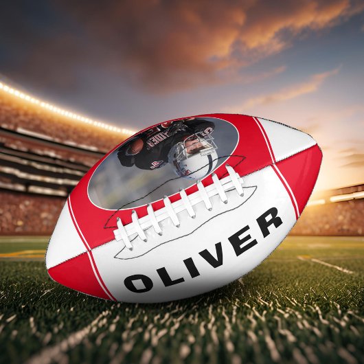 Modern Red Player Fan Name Foto American Football