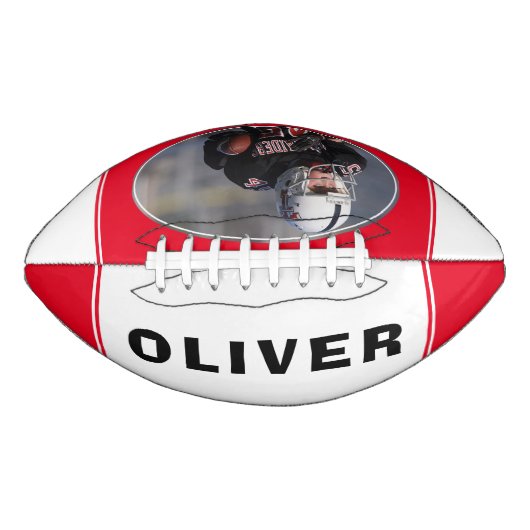 Modern Red Player Fan Name Foto American Football (Voorkant)