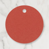 Modern Red Poppy Boho Feathers Wedding Bedankjes Labels (Achterkant)