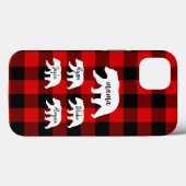 Modern Red Pset and White Mama Beer Case-Mate iPhone Case (Achterkant (horizontaal))