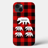 Modern Red Pset and White Mama Beer Case-Mate iPhone Case (Achterkant)