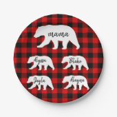 Modern Red Pset and White Mama Beer Papieren Bordje (Voorkant)