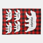 Modern Red Pset and White Mama Beer Theedoek (Horizontaal)