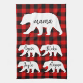Modern Red Pset and White Mama Beer Theedoek (Verticaal)