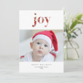 Modern Red Pset Joy Kerstfeestdag Foto (Staand voorkant)