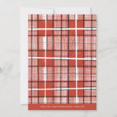 Modern Red Pset Joy Kerstfeestdag Foto (Achterkant)