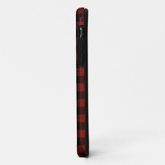 Modern Red Pset Winter Kerstnamenpatroon Case-Mate iPhone Case (Achterkant/links)