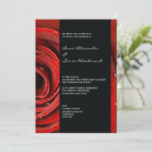Modern Red Rose Wedding 5 voor 7 Kaart (Staand voorkant)